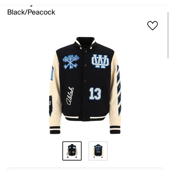 OFF-White witch Logo Patch varsity jacket - Picture 7 of 8